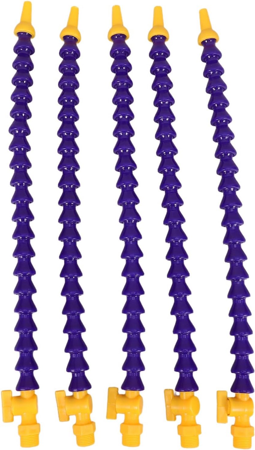 5 Stuks Flexibele Cnc Koelwaterslang met Rond Mondstuk Schakelaar Verstelbare Plastic Koelbuis voor Hydraulische Machine Koeling Draaimachine Gebruik