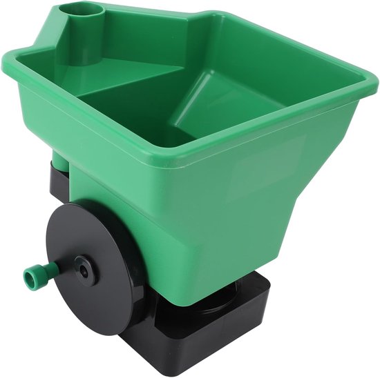 3L Handmatige kleine arbeidsbesparende draagbare gazontuinstrooier voor kunstmest Zoutgroen Compact lichtgewicht duurzaam PP-materiaal — afbeelding 3