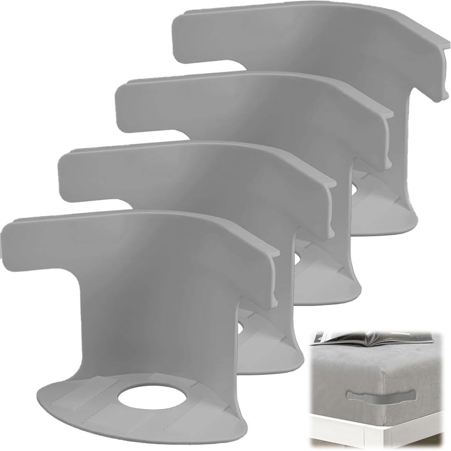 Lakenspanners, hoeslakhouders, bedlakenspanners, bedlakenhouder, hoeslakhouder met sluitstrips, antislip bedlakenhouder, grijs