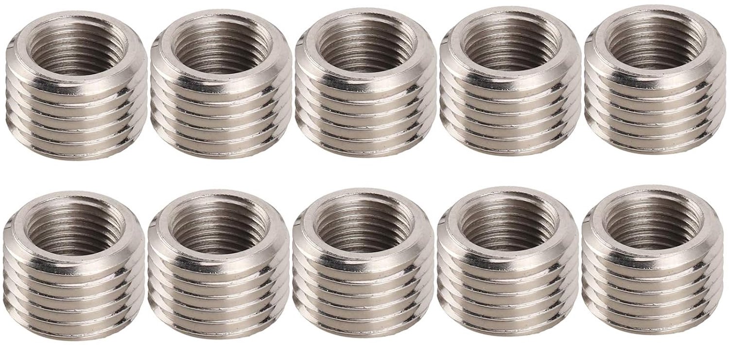 10 stuks draadreparatiemoer Conversiedop RVS bevestigingsmiddel RC1/8 x .5 10MM buitendraadmoer RVS moeren Draadmoermoeren