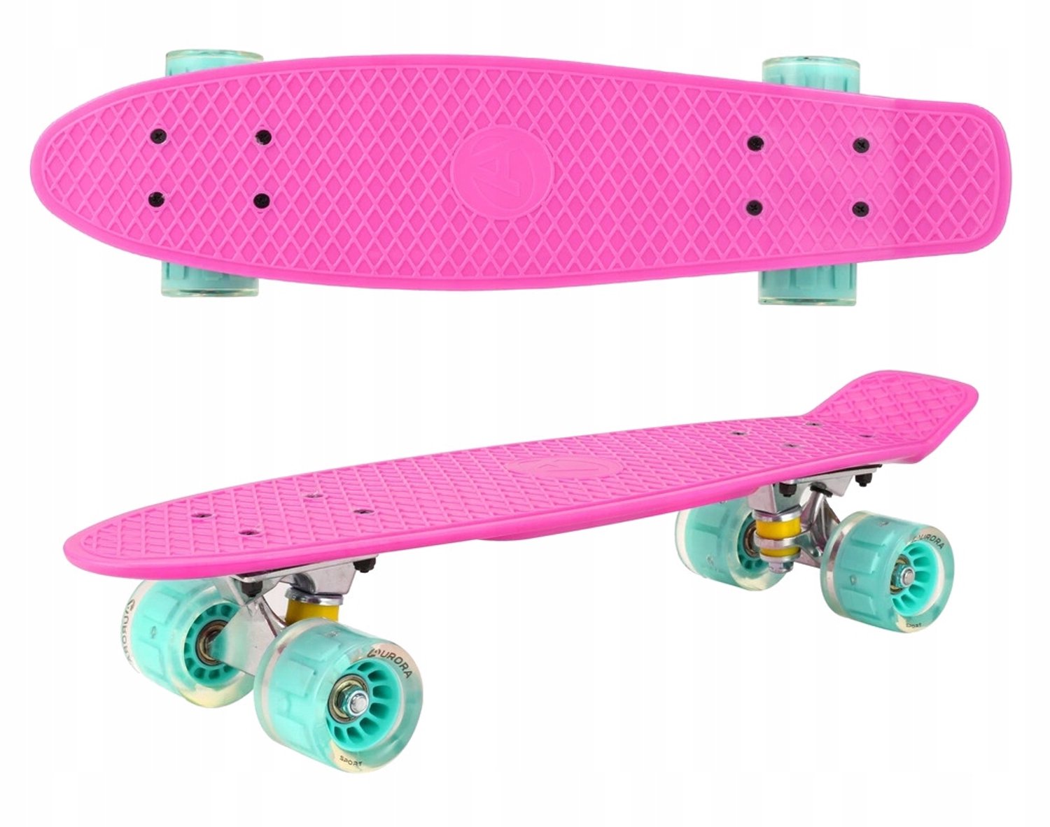Fiskes Skateboard met LED Wielen Compact en Stevig Multicolor