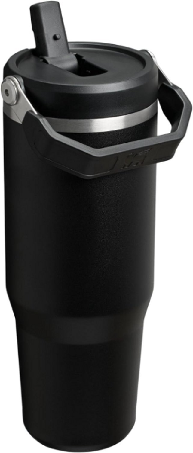 STANLEY IceFlow 2.0 Flip Straw Tumbler 30 oz / 0.86L (Zwart) – Geïsoleerde RVS Drinkfles met Handvat – Lekvrije Thermosbeker met Flip Straw – BPA-vrij – foto 4