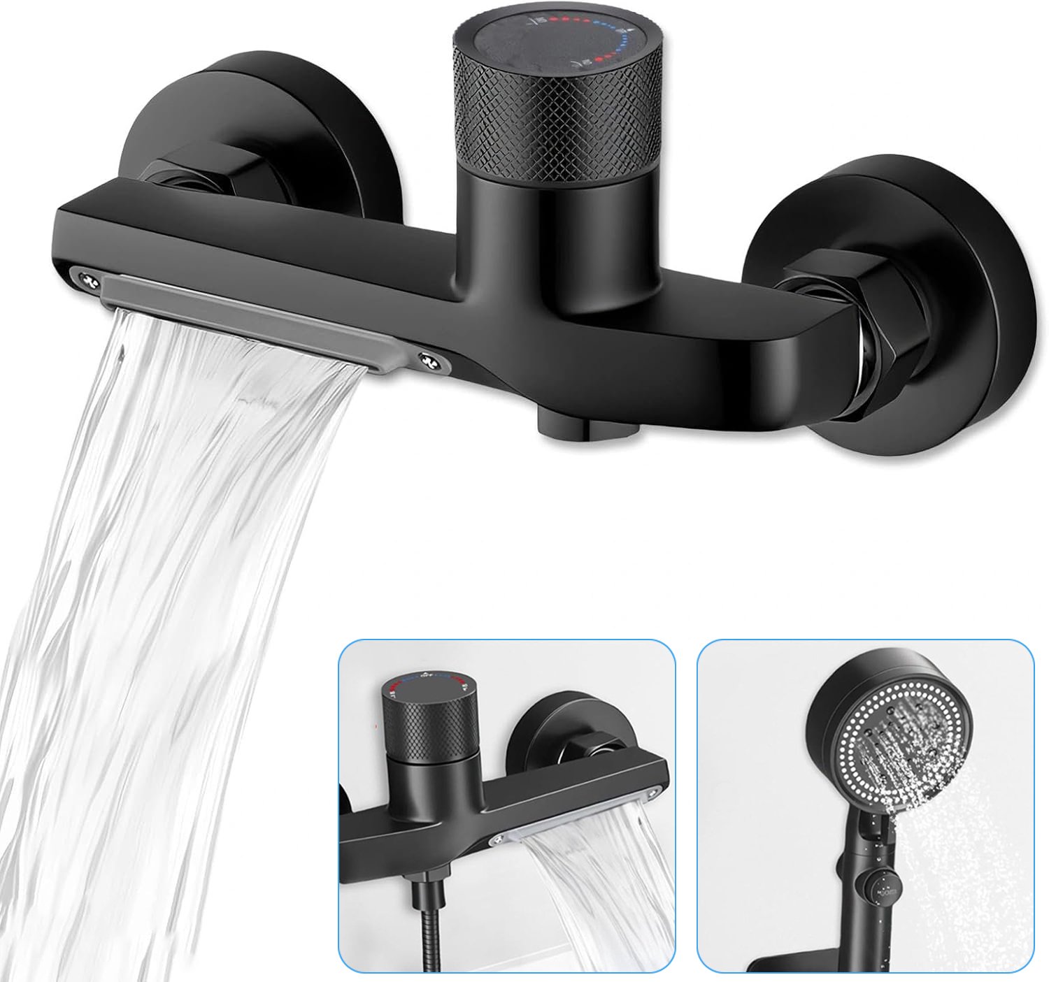 Wandgemonteerde Badkraan - Badkuipdouchekranen - Bad- En Douchemengkraan - Watervalkraan - Badmengkranen