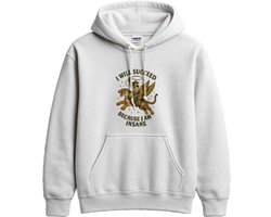 Cowgirl Hoodie – I WILL SUCCEED BECAUSE I AM INSANE – Western Outfit – Unisex Hoodie voor Dames & Heren – Grappig Cadeau