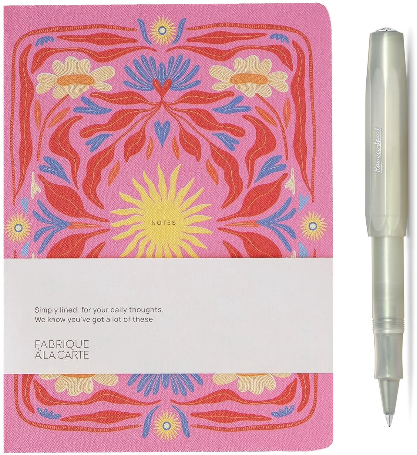 Kaweco - Sport - Gel Roller - Lunar Light Green - Fabrique - Notitieboek - gelineerd Sun Pink