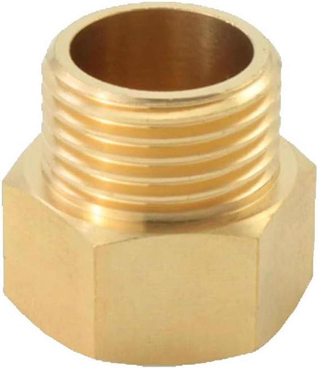 pijpadapter, toilet vulklep bidet slangfitting 7/8 "vrouwelijk naar G1/2" buitendraad buisfitting adapter connector (goud)