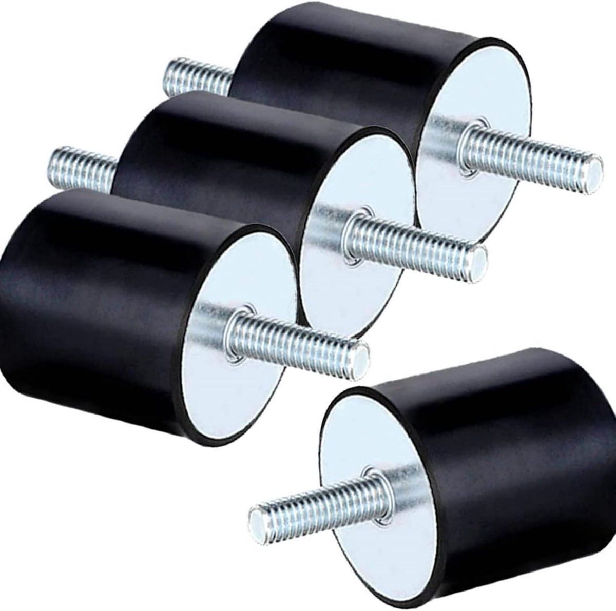 Houders M8x23 trillingsisolator isolatie schokdemper schokdemper met schroefdraad bouten Silent Block spoelen voor Autoboten 30 * 30, zwart