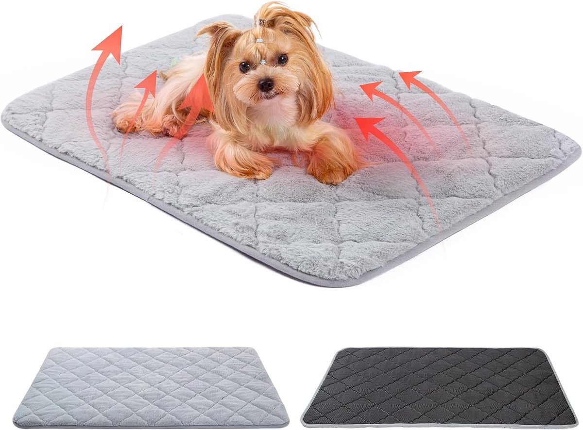 Warmtekussen voor honden en katten, 60 x 45 cm, S, zachte vulling, antislip en machinewasbaar, veelzijdig inzetbaar