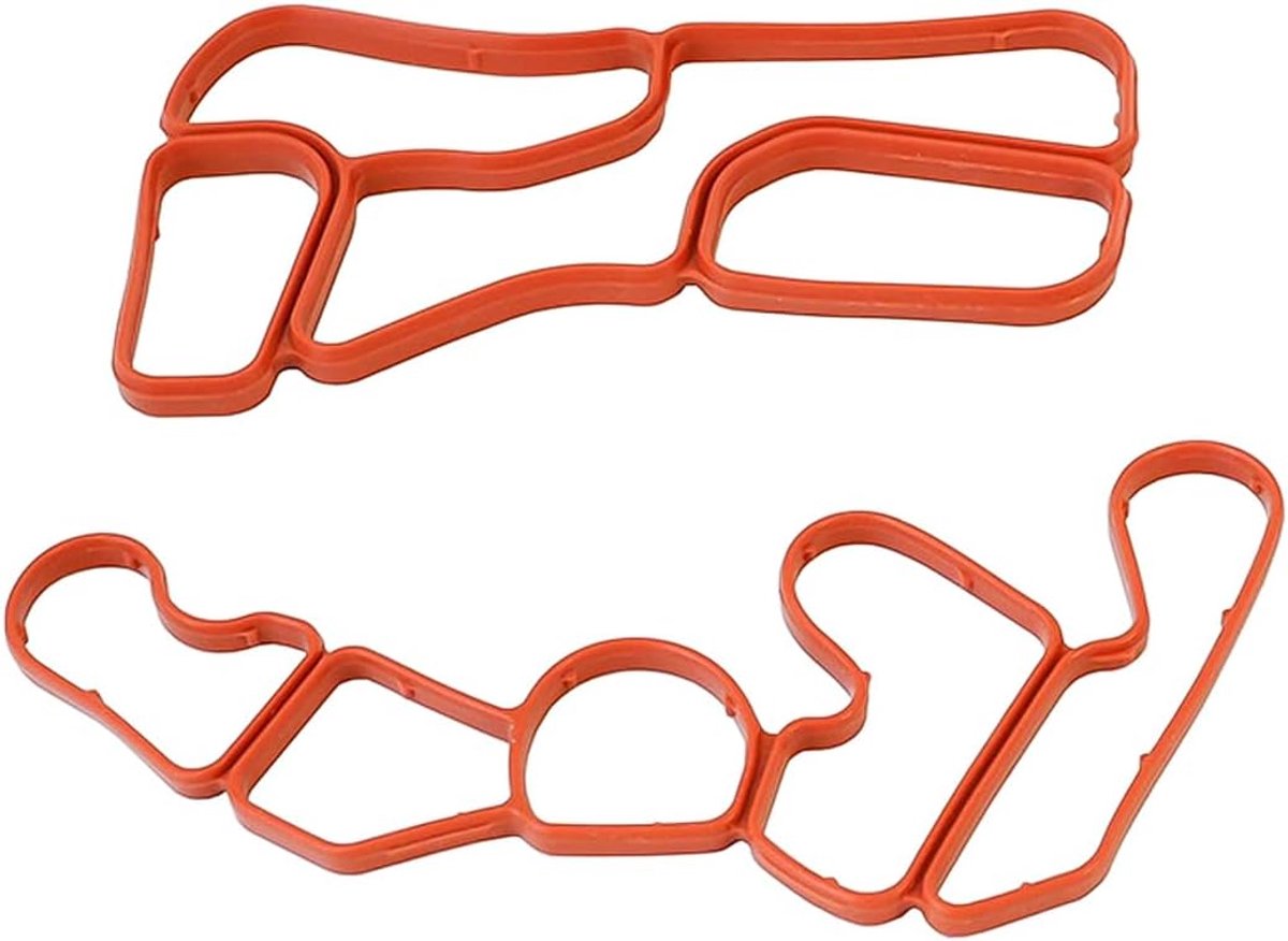 2 stuks motoroliefilterafdichting 2721840280 koelerpakking voor oliefilterbehuizing, distributiekast, geschikt voor BENZ GL550 C300 CL550 2721840080