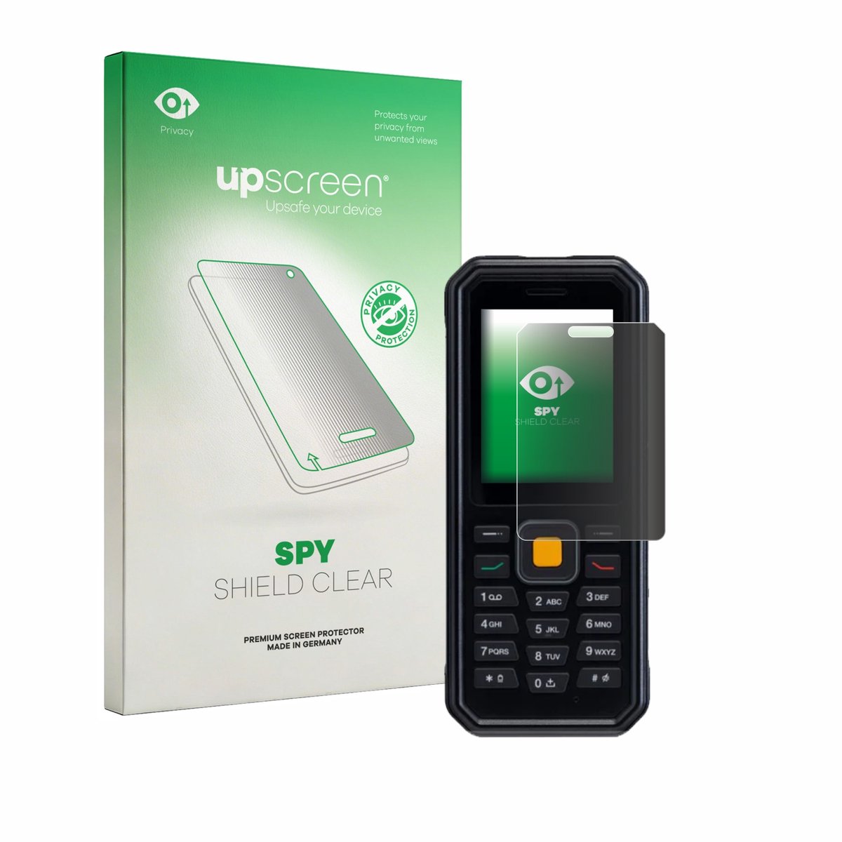 upscreen - privacy screenprotector voor JCB Tradesman 4 - Folie Beschermfolie Blauwlichtfilter