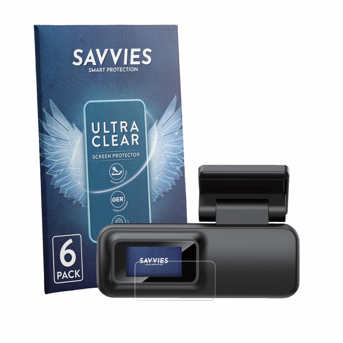 Savvies - Screenprotector voor WOOLAACOO C5 - Folie Beschermfolie transparant 6 Stuks