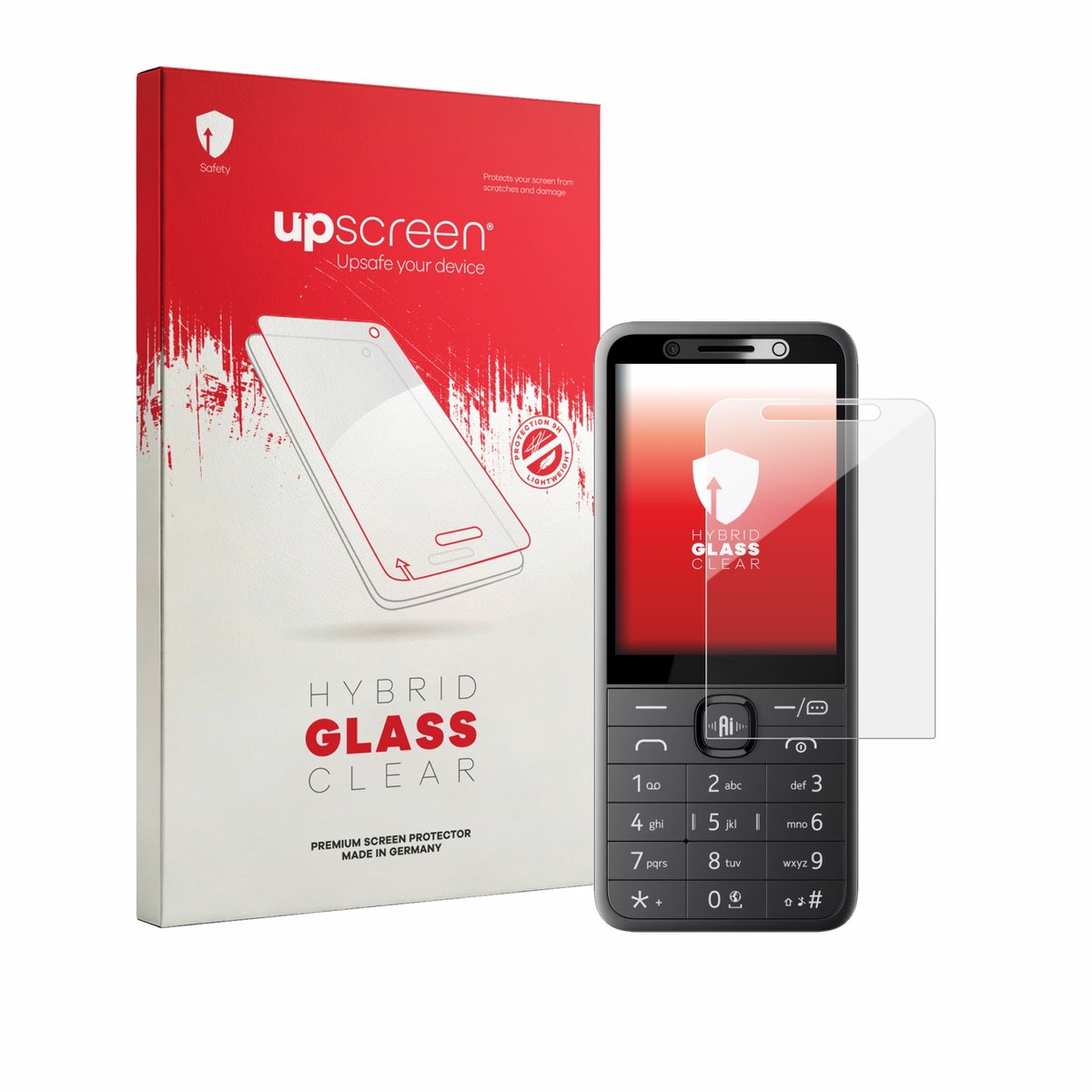 upscreen - Screenprotector voor Nokia 235 4G 2.0 - Folie Beschermfolie Beschermglas transparant