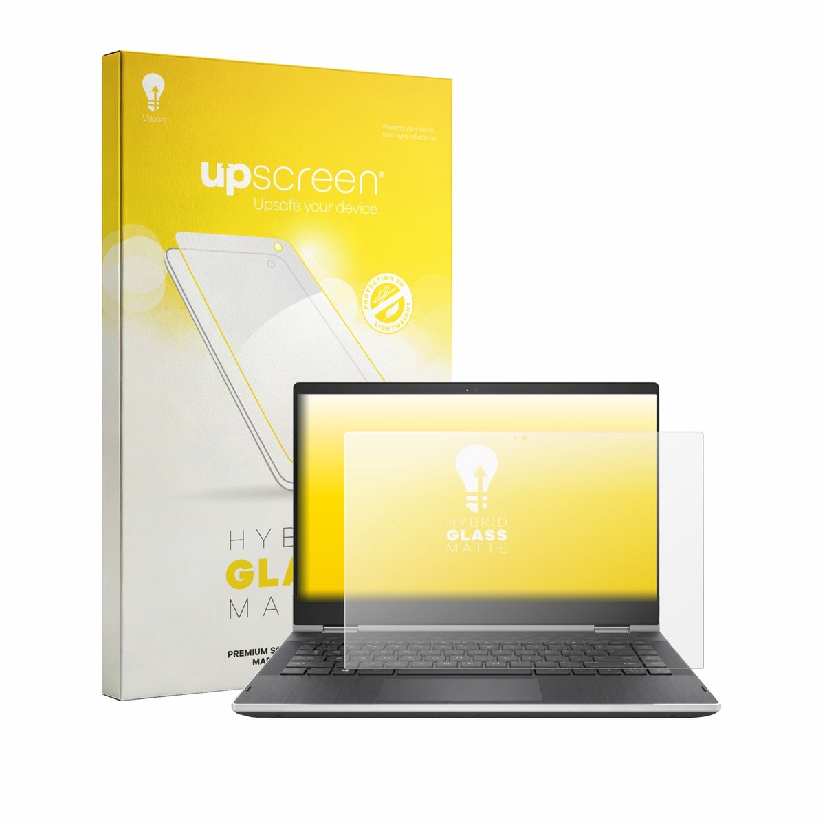 upscreen - Screenprotector voor HP Pavilion x360 14-cd0020nf - Folie Beschermfolie Beschermglas matte