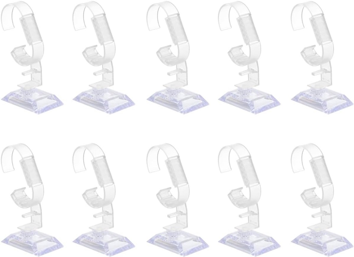 Acryl Horloge Stand - 20 Stuks Transparante Houder voor Horloges en Armbanden - Desktopexpositie en Presentatie Frame