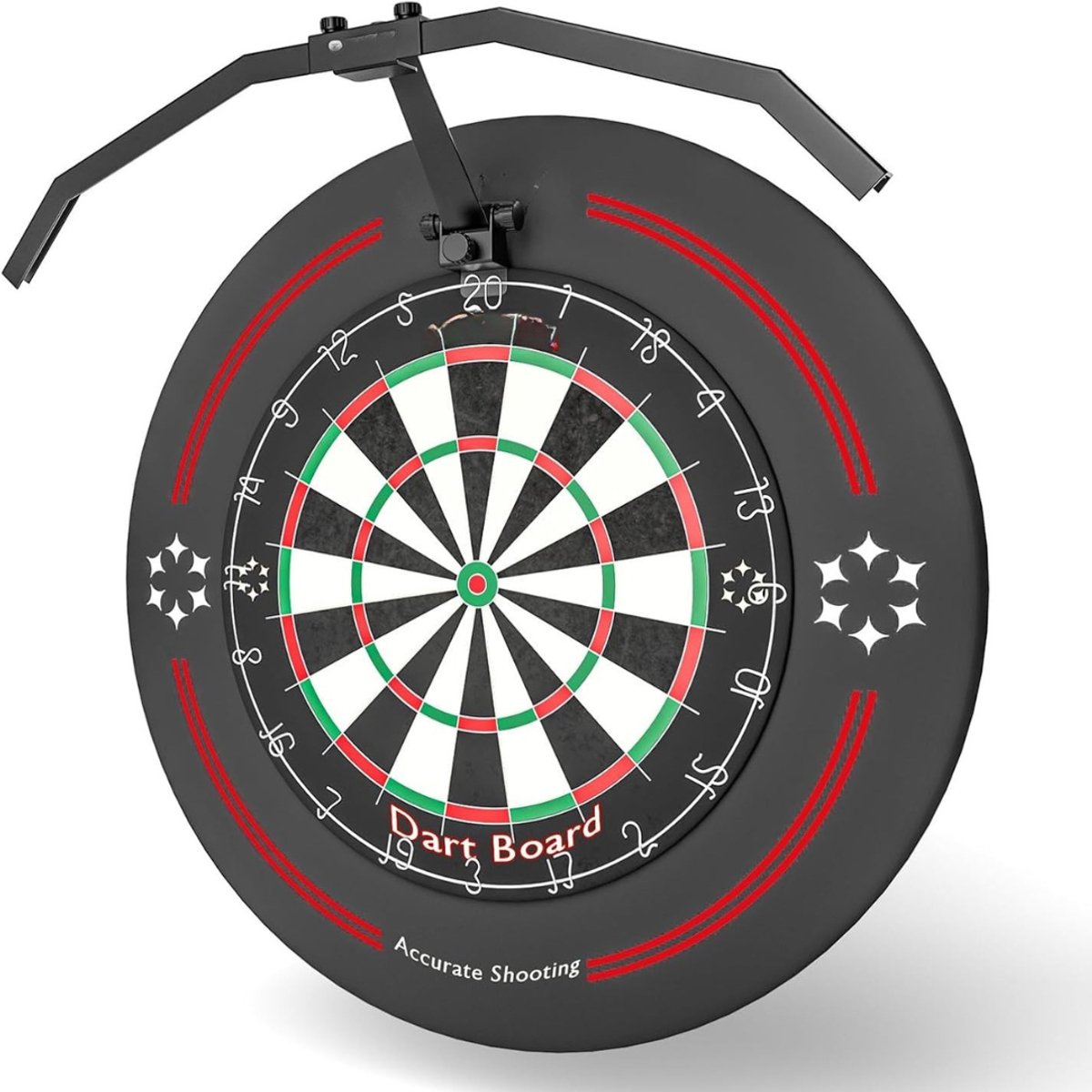 Kavora® Dartbord Verlichting - Dart Bord Verlichting - Professionele Verlichting voor Dartbord - Zwart - 62cm x 62cm x 15cm
