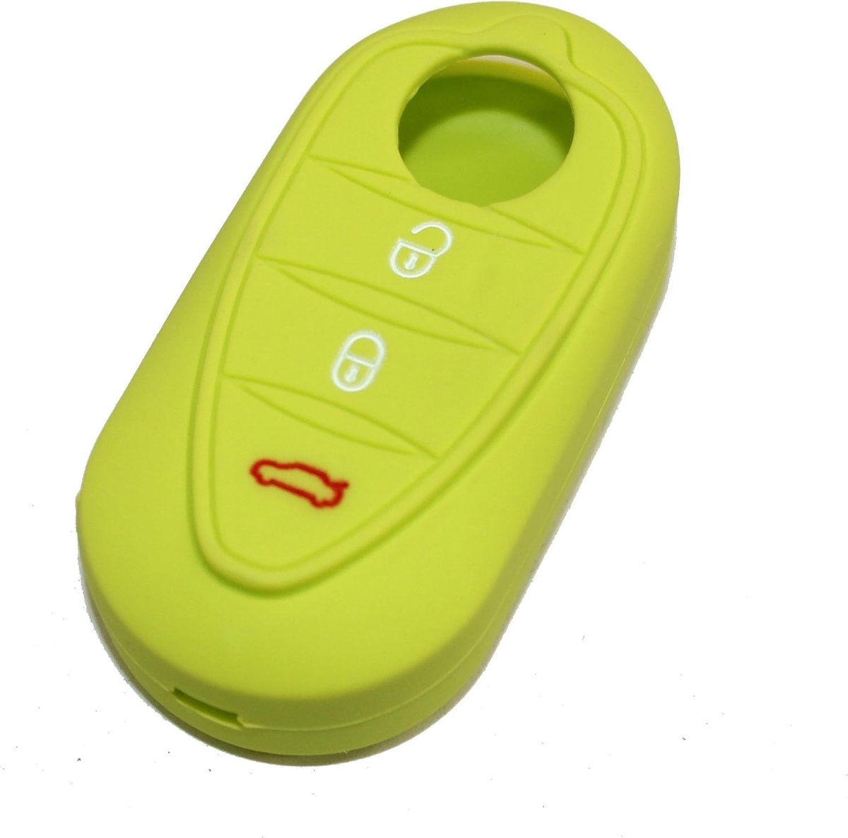 Autosleutelhoes van siliconen, compatibel met Alfa 147, 156, 159, Mito GTA, GTO Brera Spider Giulietta (groen)
