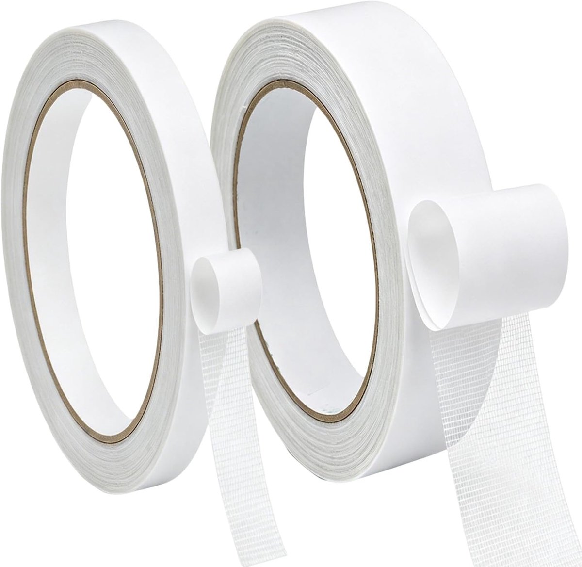 2 rollen strijkbare zoomband | vastzittend, wasbaar, 1cm & 2cm breed, zijdezacht en lichtgewicht, voor broeken