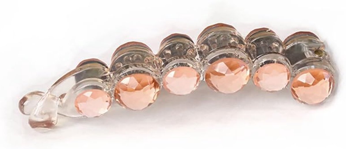 Noble Meisjes Vrouwen Lange Haar Clip 1 Stuks (XA13) (Roze)