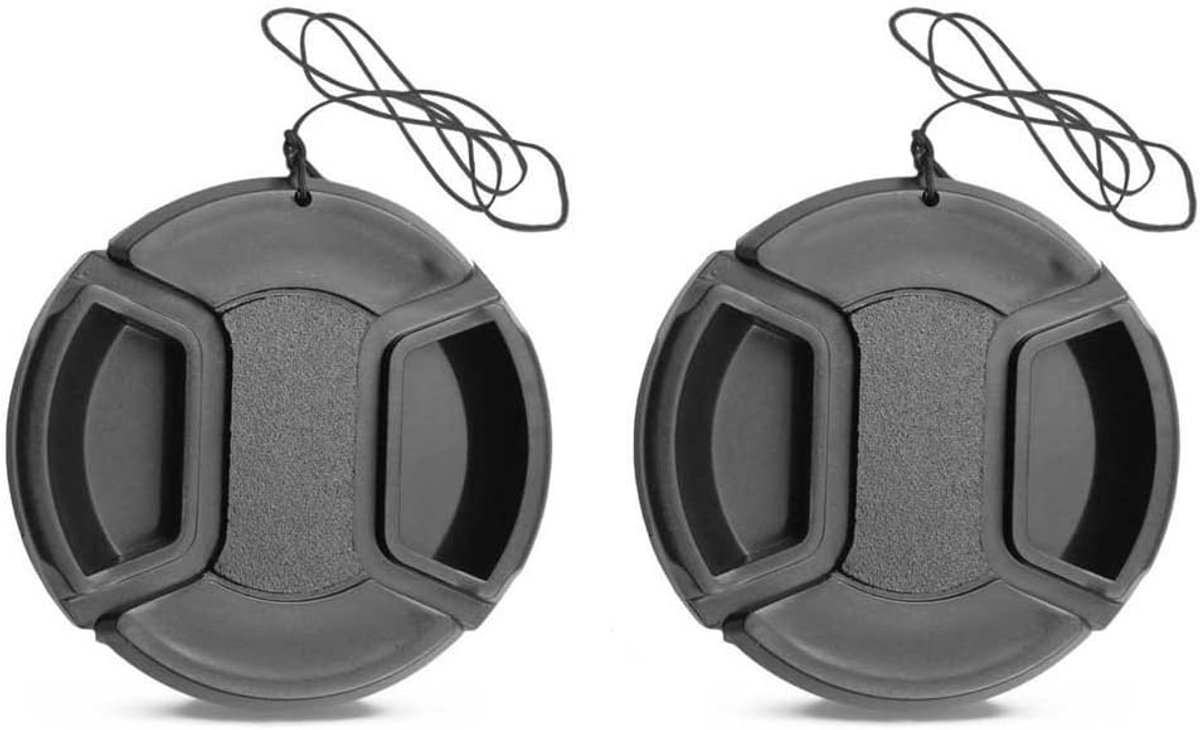 Lens Cap (46mm) Compatibel voor Nikon Z50 w/NIKKOR Z DX 16-50mm, Compatibel voor Lumix G Vario 14-42mm PZ 45-175mm lens, 2 verpakkingen
