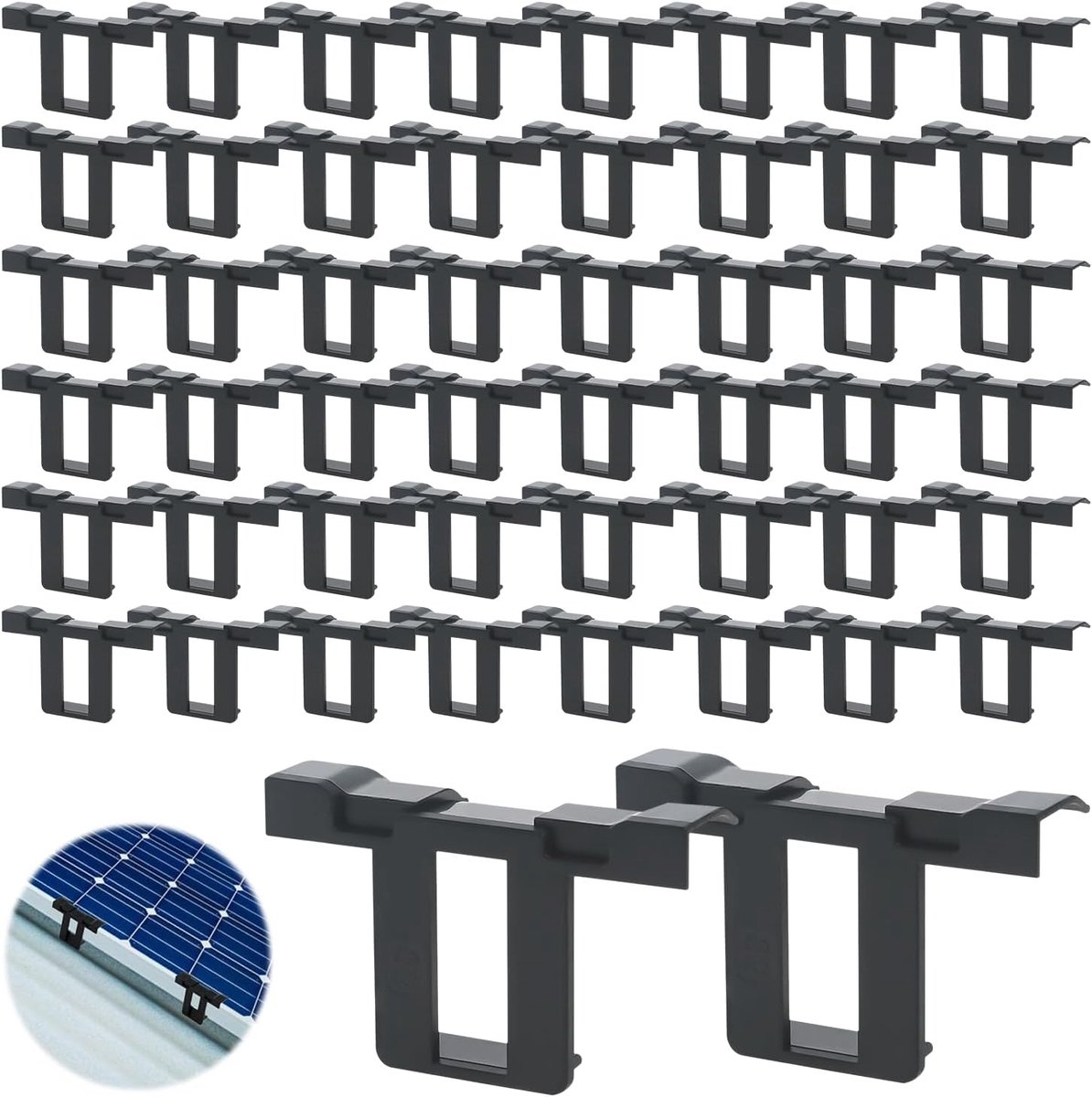 Zonnepaneelclips 50 stuks - Drainageclips - Voor zonnepanelen - 30mm - Waterafvoer