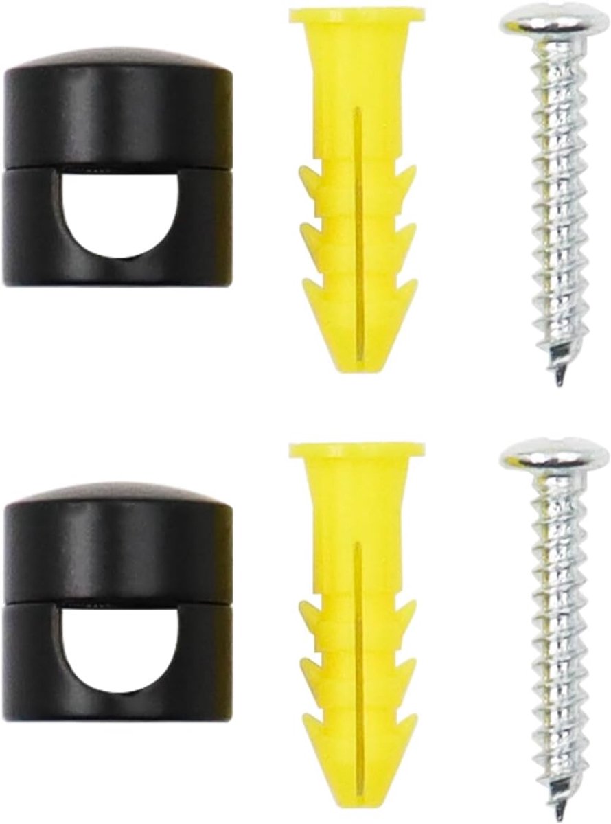 Plafondpinnen 2 Stuks - Zwart - Inclusief Schroeven en Pluggen - Voor Eigen DIY Project