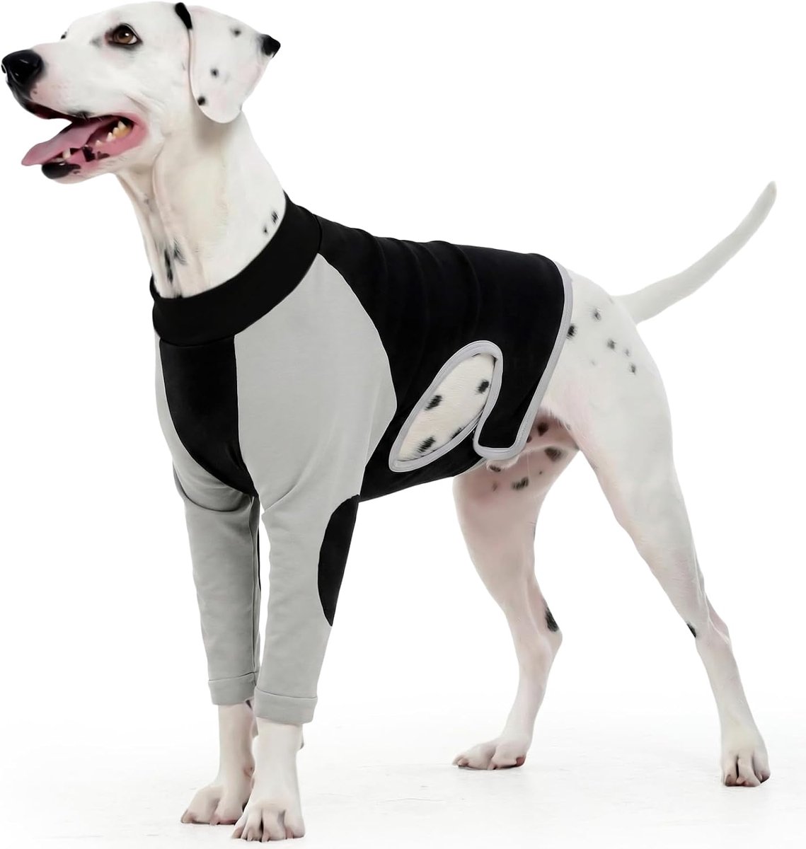 Hondenbody pak na operatie, hondenbeen wondbeschermer met gewatteerd om te stoppen met likken, hondenkegel alternatieve honden elleboogbeschermer, zwart, XL