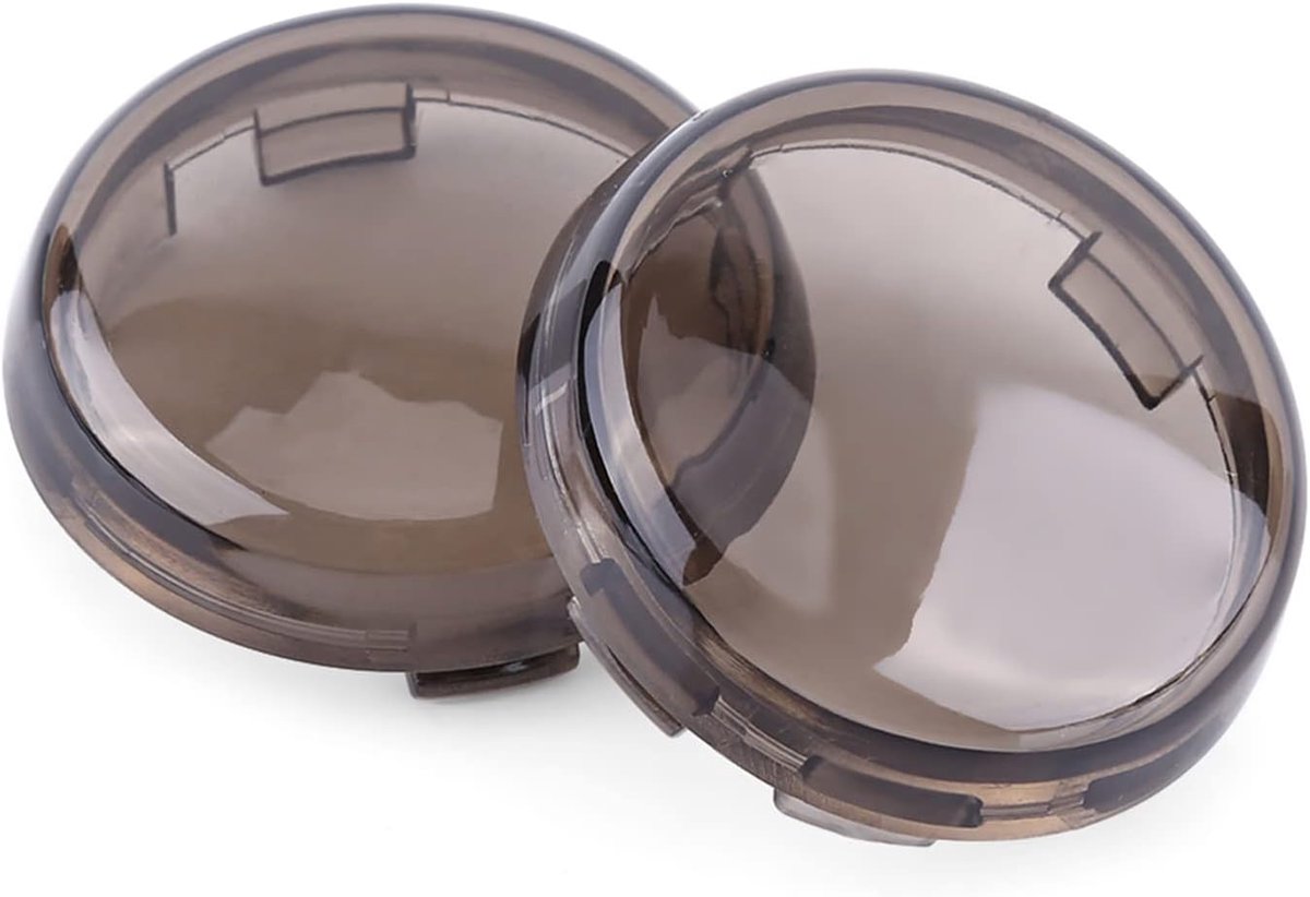 Knipperlichtlens 2 Stuks - Vervangingsaccessoire - Geschikt voor Softail Sportster 1986-2015 - Rookkleur