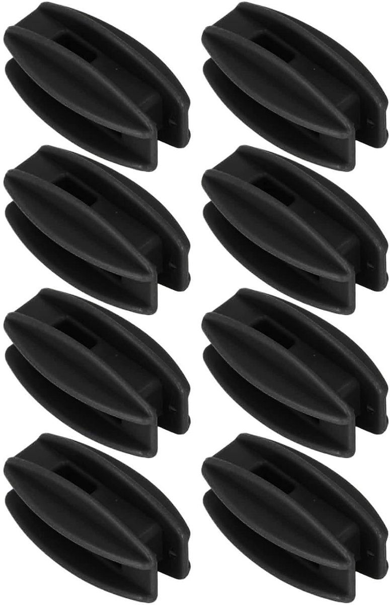 Hoekpaal isolator - 100 stuks - UV-bescherming - voor elektrische omheining - zwart