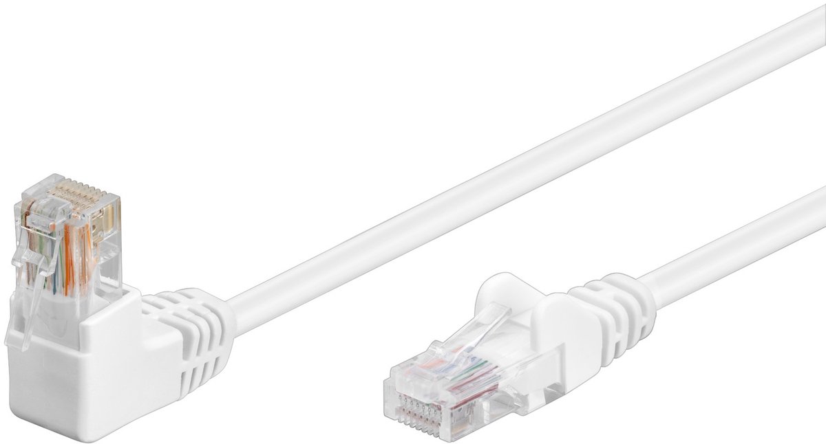 CAT5E Netwerkkabel - RJ45 - wit - 0.25 m