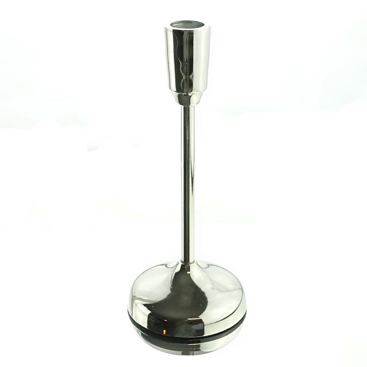 Gasper Kandelaar Style zilverkleurig 21cm aluminium