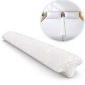 SleepMed - Matraswig - Liefdesbrug - T-Stuk - Bedbinder - Wit - 200 x 15 x 7 cm