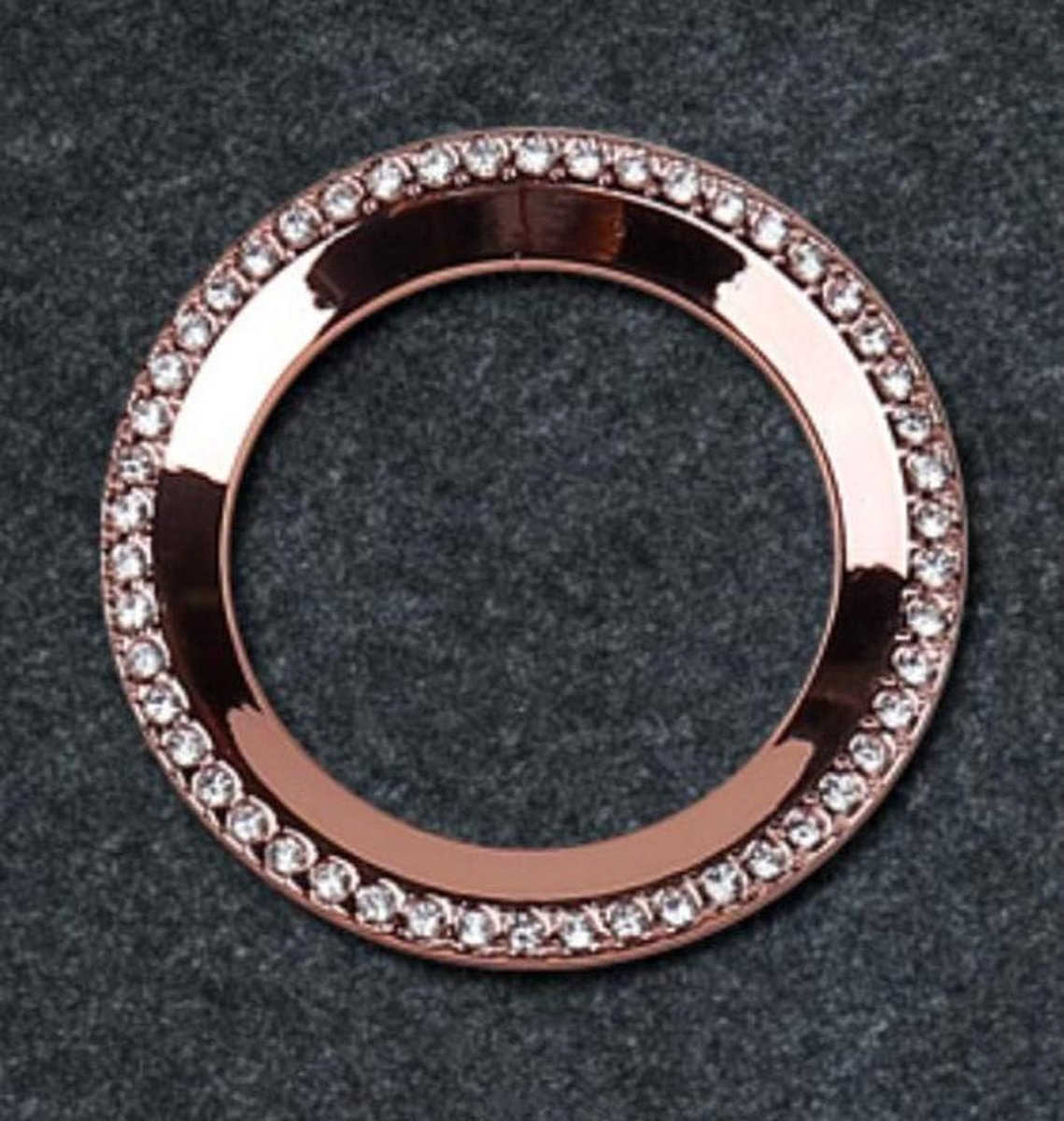 Interieur Trim Bling Accessoires Ontsteking Starter Button Ring Strass Decals Sticker geschikt voor Chevrolet Explorer Malibu XL 2016-2019 Rosegoud