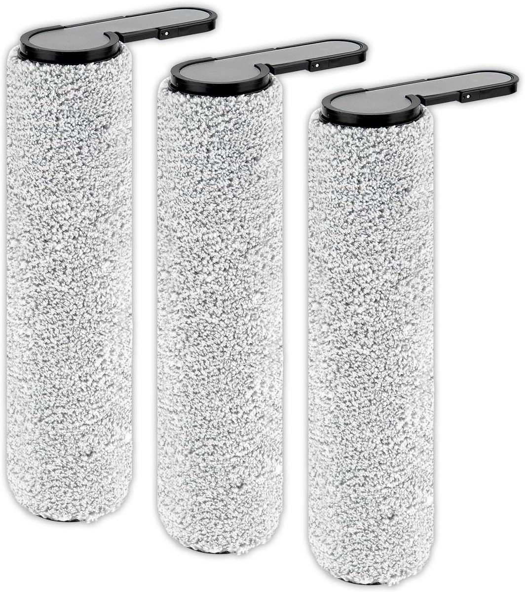 GT vervangende borstelrollen compatibel met Roborock F25 GT/F25/F25 LT/F25 RT/F25 ACE/F25A LT/F25 ACE Combo/F25 Combo nat-droogzuiger, borstelrol, dweilen
