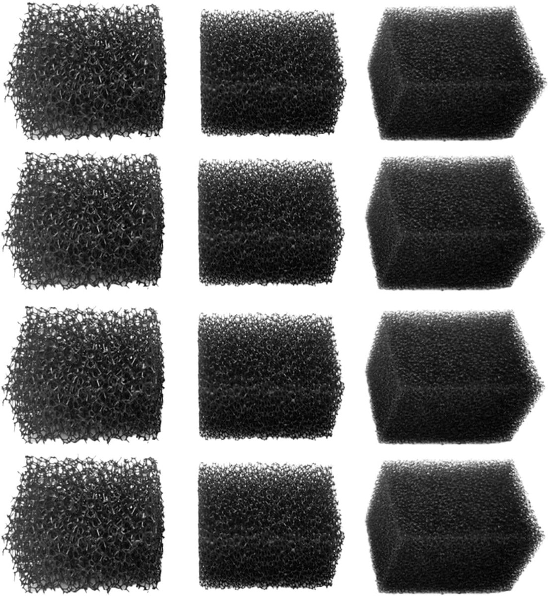 12 make-upsponzen, speciale effecten, 4 dik, 4 kousen, 4 fijne, SFX textuursponzen voor Halloween, carnaval, wonden, baard