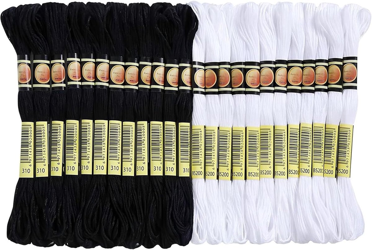 Floss kruissteek draden vriendschap，8 Meter per Streng, Perfect voor Borduren, Handwerk & Vriendschapsbanden，breien DIY Craft Projectkoord en doe-het-zelf borduurproject