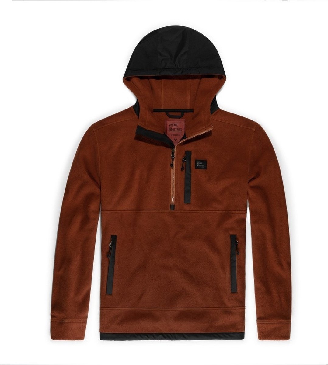 Vintage Industries Fleecep-trui Vinson Hollow Fibre Fleece Brick