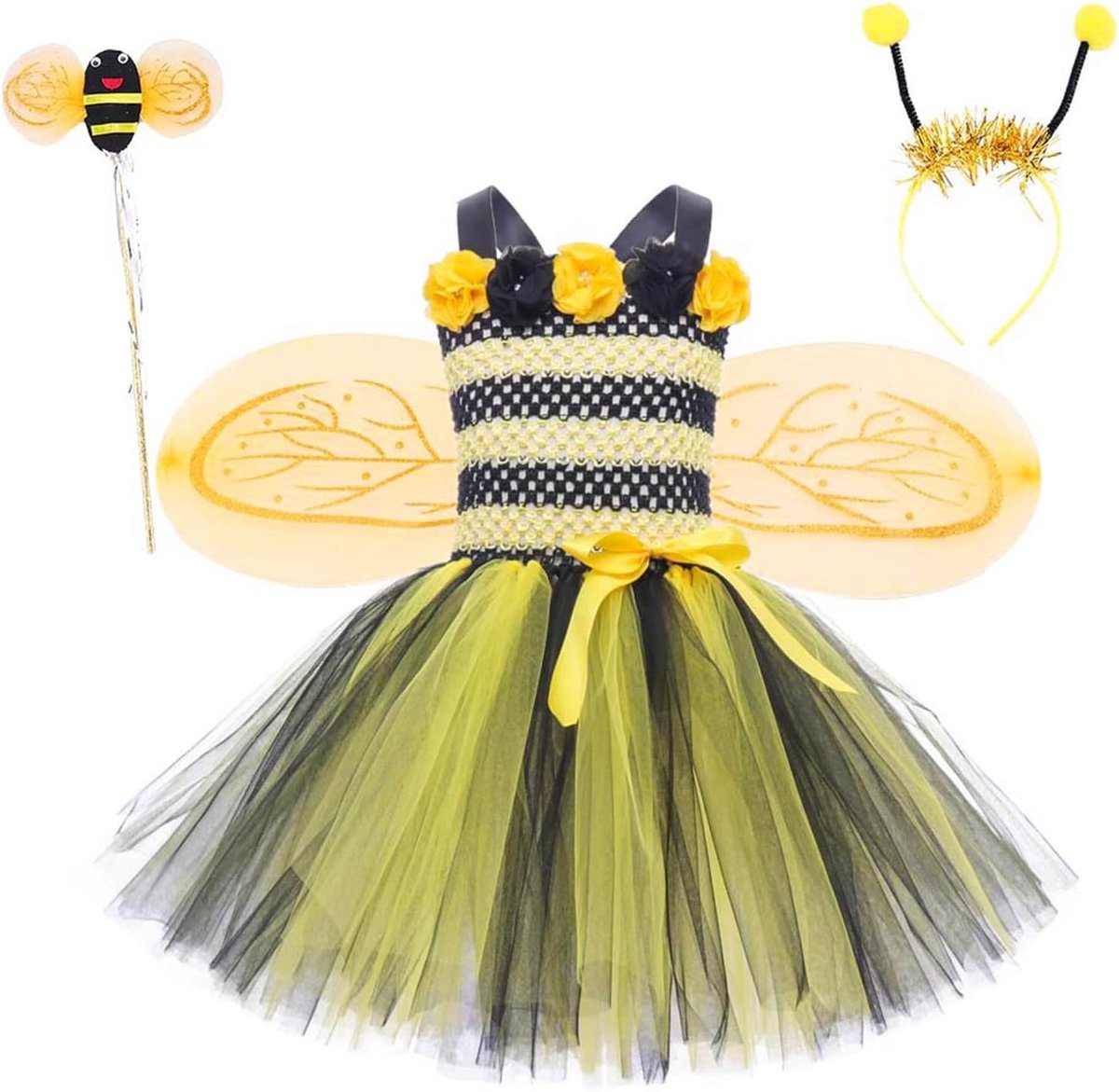 Prinsessenjurk voor meisjes, ceremonie, verjaardag, party, chic, show, gala, pailletten, kant, tule, mouwloos, avondkleding, kinderen, A16