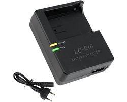 Oplader voor Canon LP-E10 accu compatibel met LC-E10 LC-E10C LC-E10E voor EOS Rebel T7 T6 T5 T3 T100 4000D 3000D 2000D 1500D 1300D 1200D 1100D veilig efficiënt