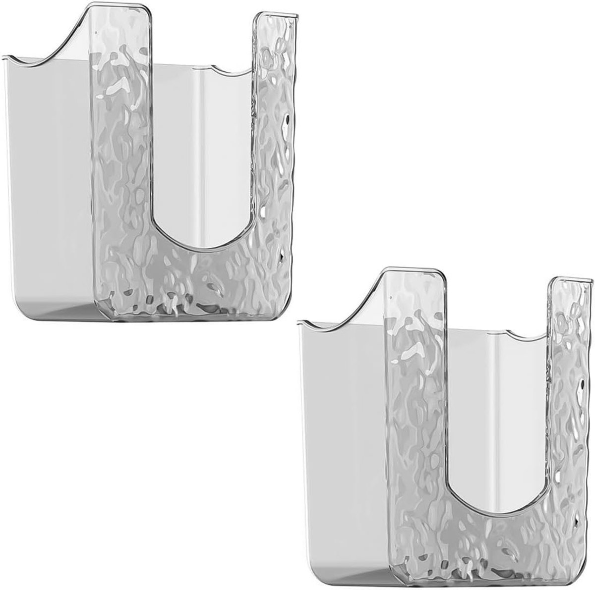 2 stuks opbergdoos voor vochtige doekjes, wandmontage, toiletpapierdoos, dispenser voor vochtige doekjes voor de badkamer, vochtig toiletpapier