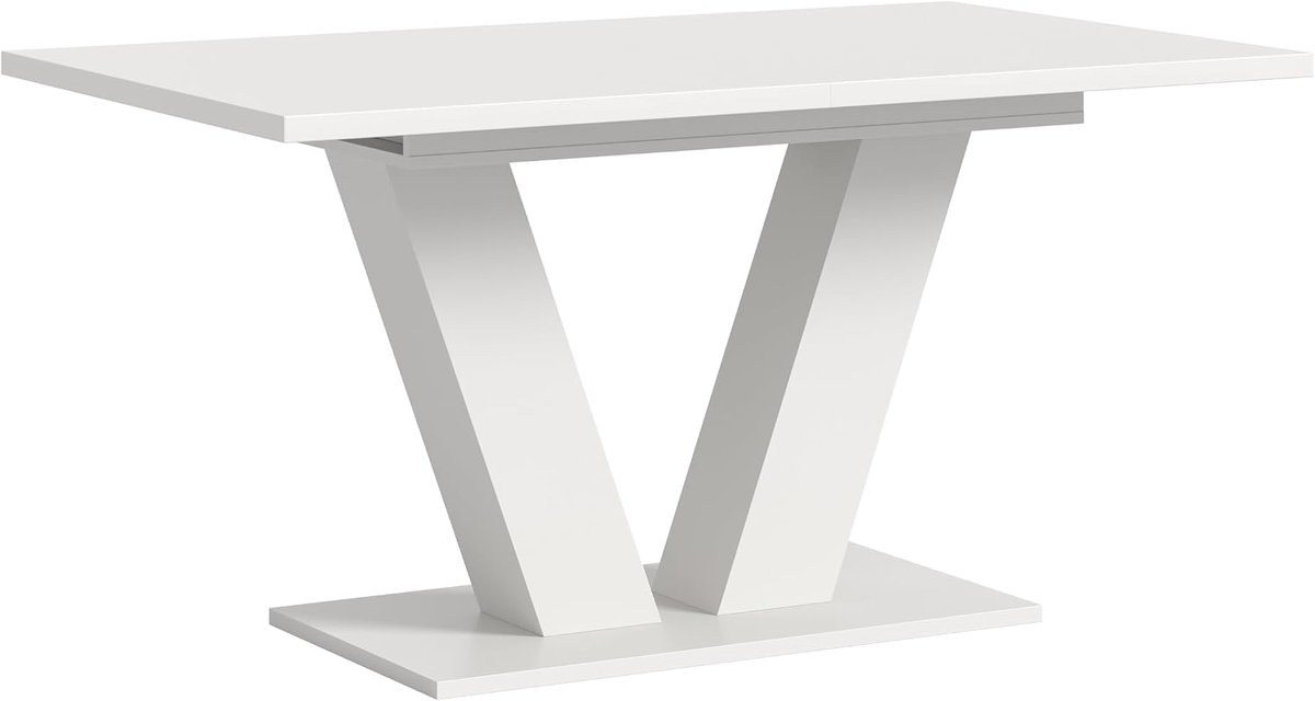 Xonox.home Tafel Motion X4AA9T64 Uittrekbare eettafel in wit Nb. met Y-onderstel, ca. 150-190x76x90
