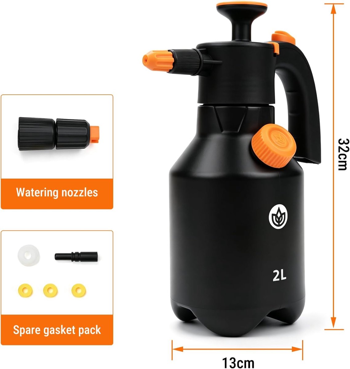 2L Foam Spuit Handheld Spray Fles met Schuim en Watering Nozzle Voor Wasstraat Thuis Reiniging