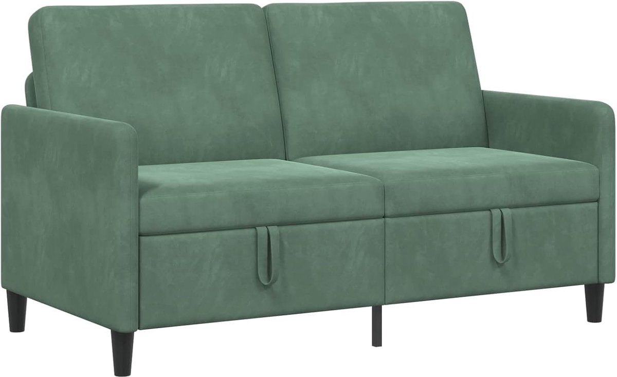 Sofa met opbergruimte, zeegroen, 152 cm, polyester