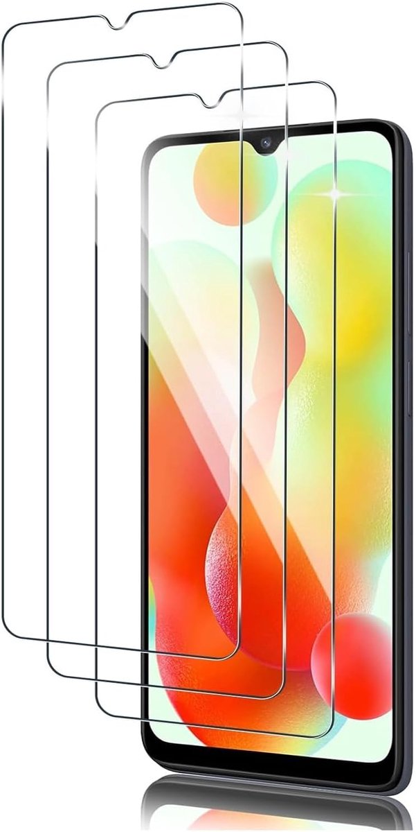 Pantserglas, pantserglas, compatibel met Xiaomi Redmi A5, beschermfolie, gelaagd glas, displayglas, echt hardheid, gehard glas, 9H, 0,33 mm, ultra-helder, 3 stuks