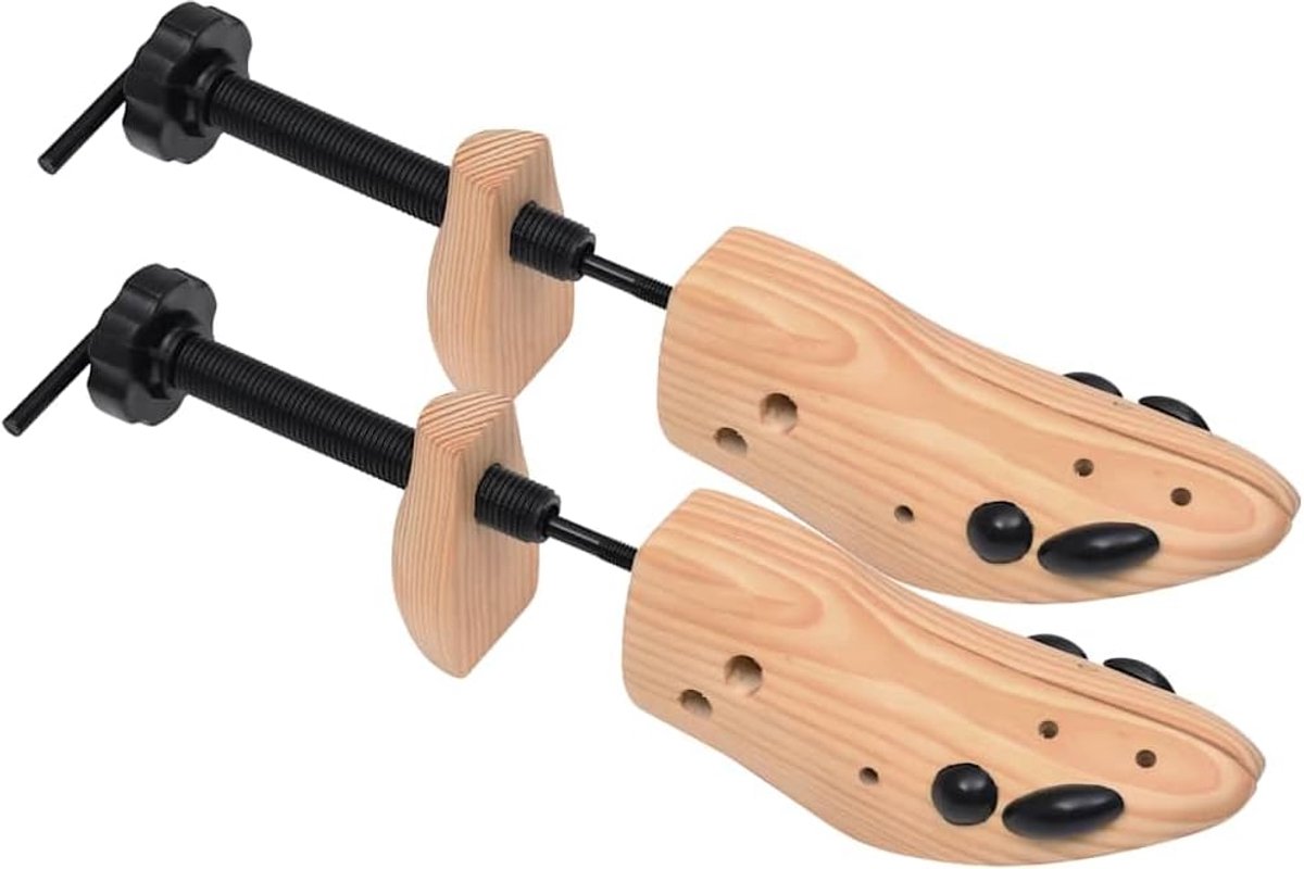 Schoenspanner hout maat 36-40 voor dames en heren, schoenspanner van grenenhout voor breedte- en lengterek, schoenvormer tegen drukplekken, incl. balopzetstukken