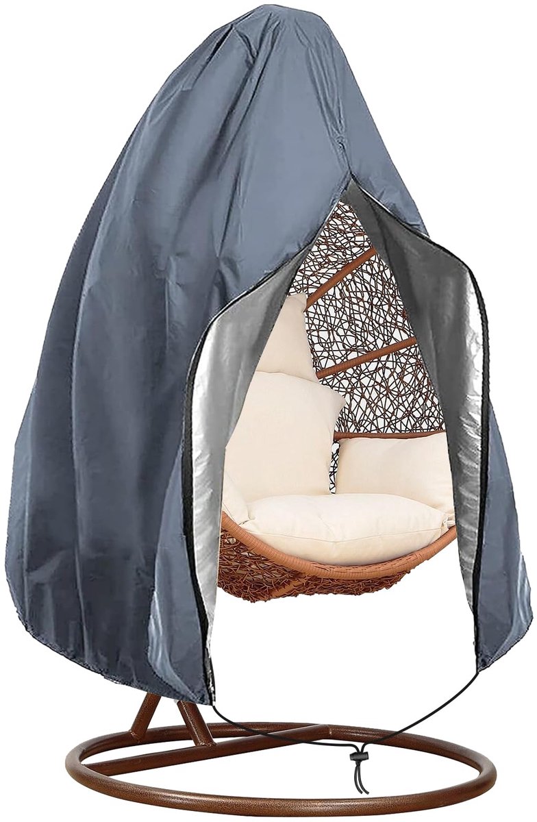 Famanu 190x115cm hangende stoelhoes - outdoor waterdichte winddichte duurzame heavy-duty tuinmeubelen beschermer wit