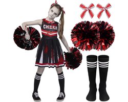 Spooktacular Creations Halloween Zombie Cheerleader Kostuum Outfit voor Meisjes - maat L