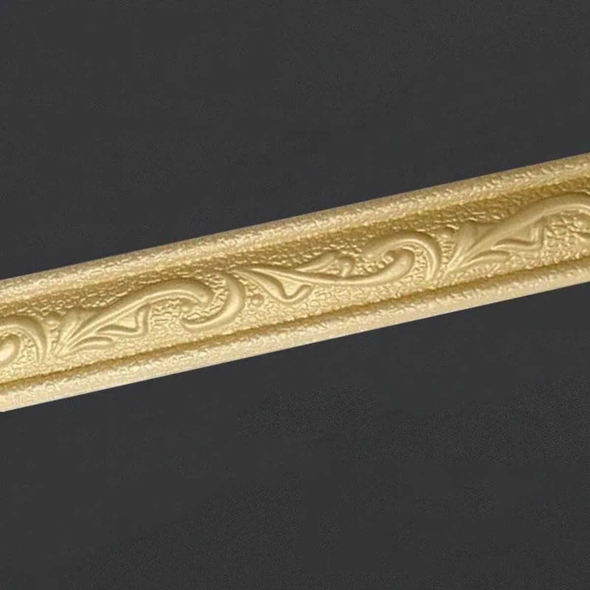 Afpelbare en Plakbare Behangrand Zelfklevende Muur Rand Sticker Huis Plafond Decoratieve Rand voor Badkamer Woonkamer Keuken Goud 4 X 230cm (1stuk)