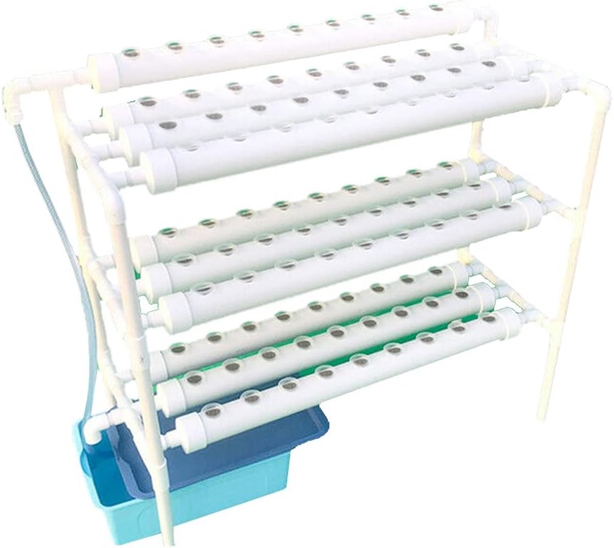 Hydrocultuur Systeem Hydrocultuur Grow Kits 3 lagen 90 locaties Groente Bloemen Hydrocultuur Systeem Grow Kit + slang PVC Hydrocultuur Pipe voor hydrocultuur (zonder bekken)
