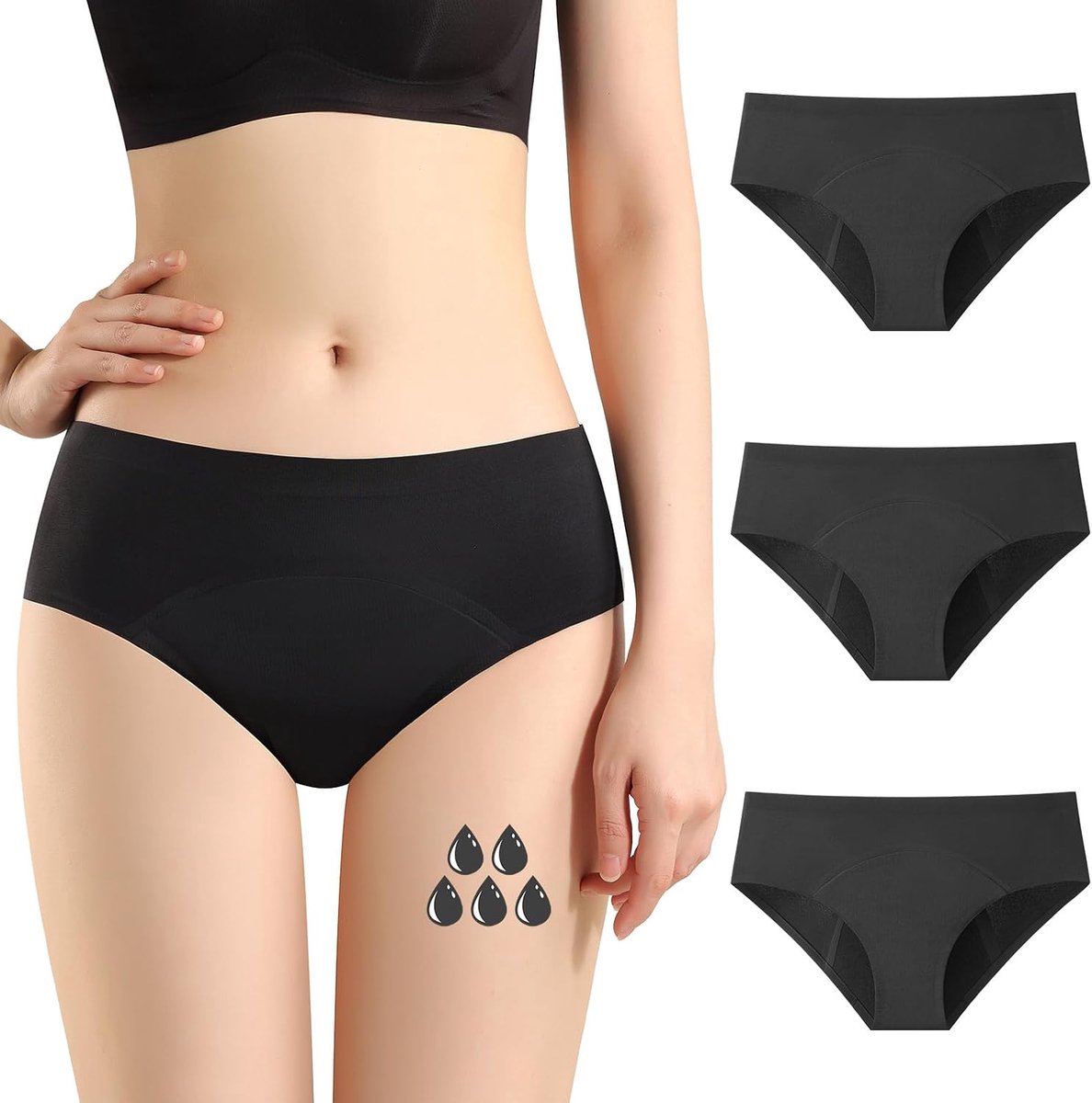 menstruatie-ondergoed voor meisjes, tieners, vrouwen, bikini, menstruatie, badkleding, menstruatiebroek, zwembroek