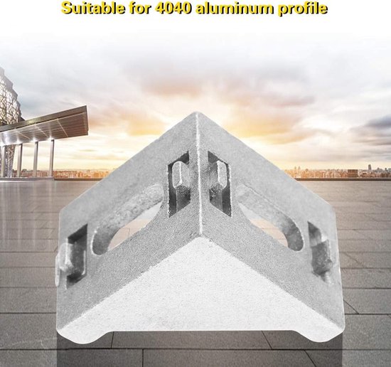 25PCS Support De Coin 4040 Aluminium Forme De L Attache De Renfort Dangle Droit Quincaillerie Pour Montage Darmoire Et Structure Metallique — afbeelding 2